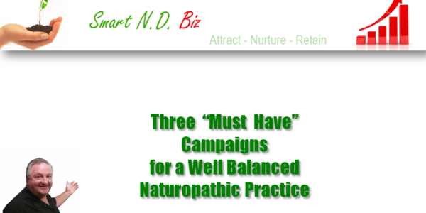Three Marketing Campaigns for a well balanced Naturopathic Practice