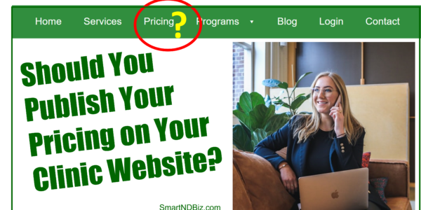 Should You Publish Pricing on Your Clinic's Website?